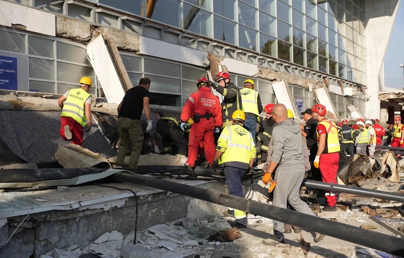 Railway station tragedy accident Novi Sad Serbia