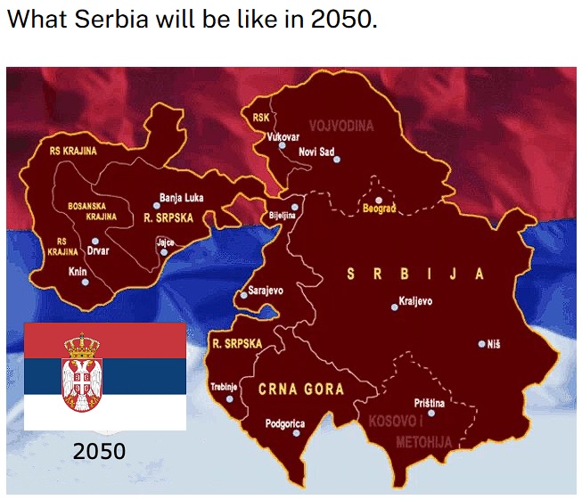 A map of Greater Serbia