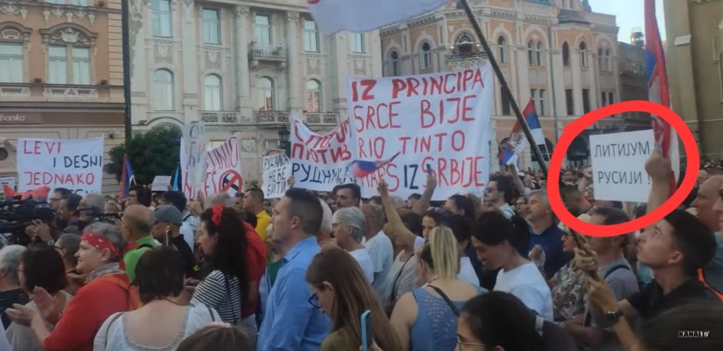 Rio Tinto lithium protests Serbia