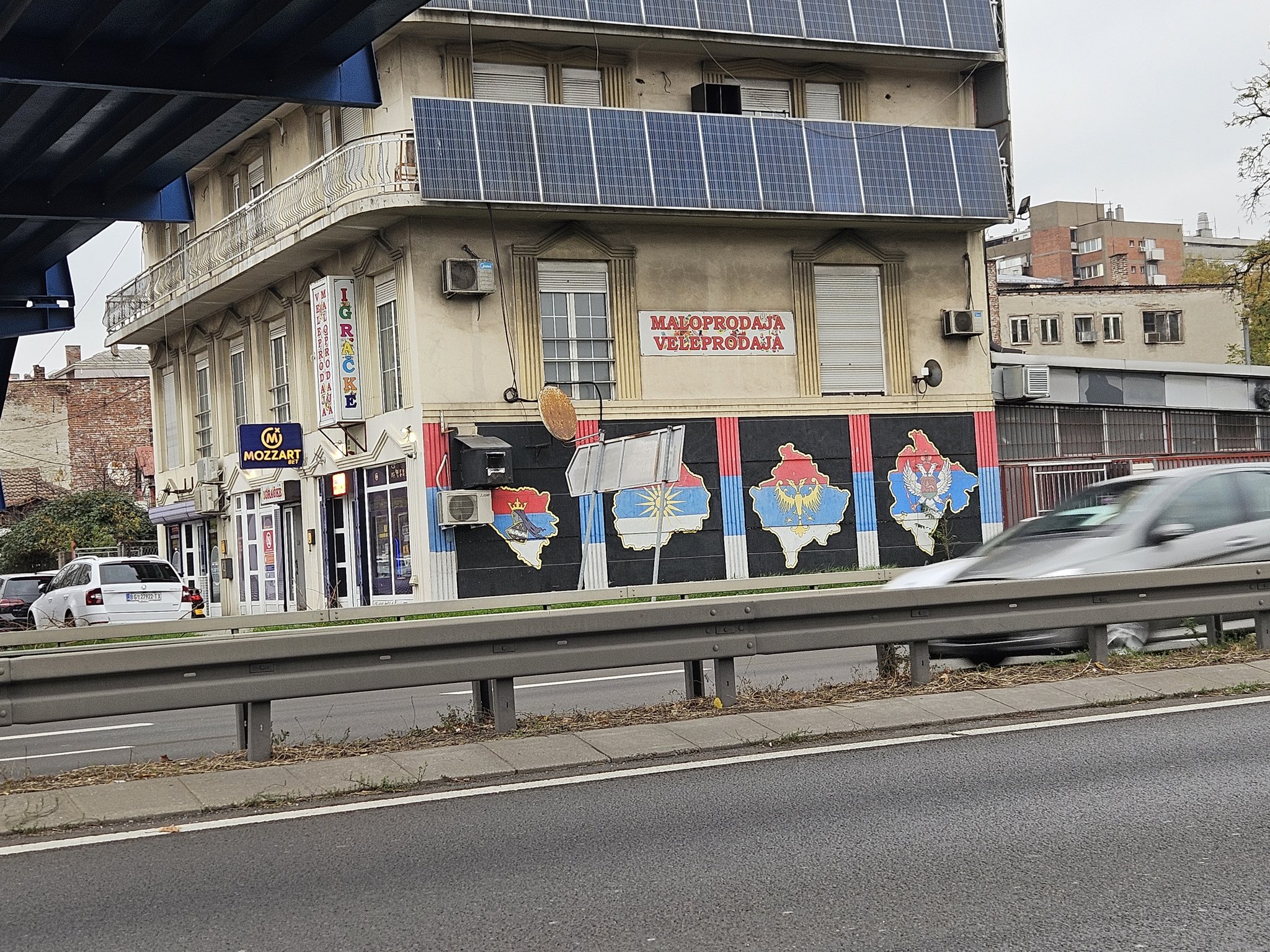 Serbian nationalist graffiti Belgrade