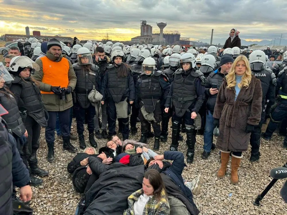 Protests in Botun, Zeta, Monetengro December 2025