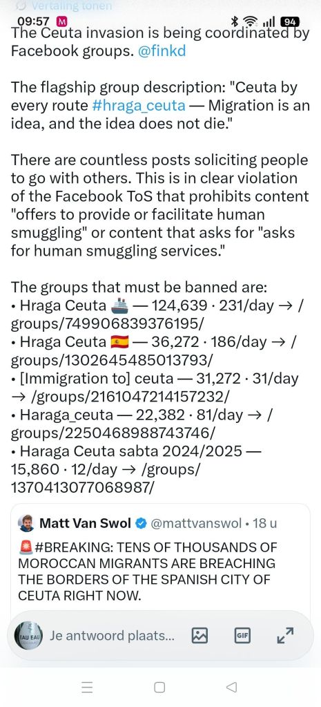 X post Ceuta migrant influx