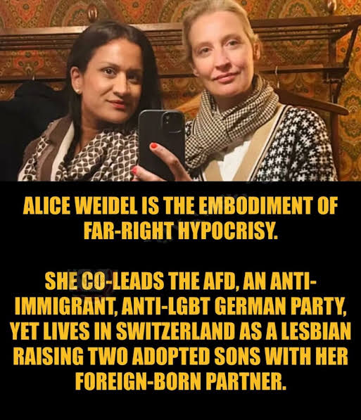 Alice Weidel and her partner